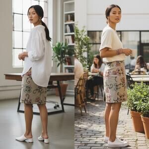 Susan Bristol Embroidered Skirt Sz 14 Boho Floral Paisley